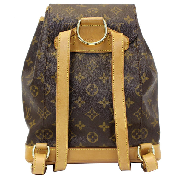 LOUIS VUITTON Montsouris MM Monogram Canvas Backpack Bag Brown