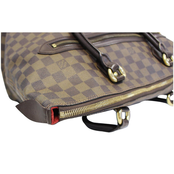 LOUIS VUITTON Saleya GM Damier Ebene Shoulder Handbag Brown