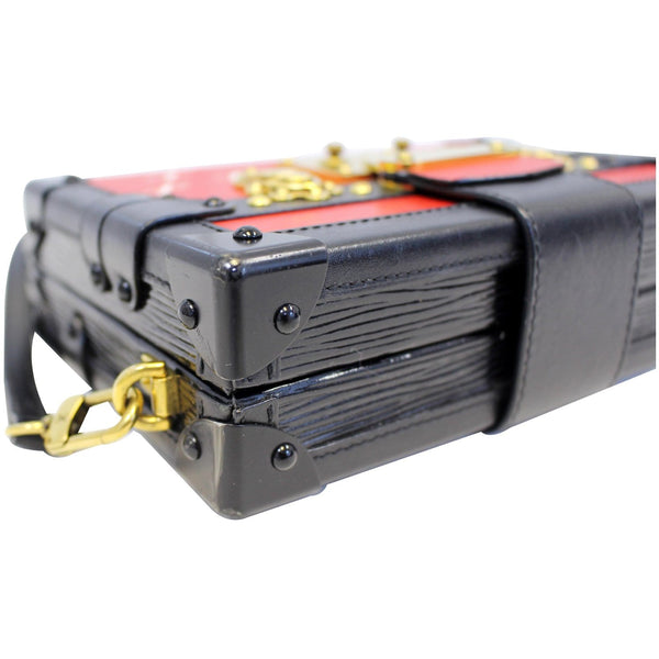 Side View - Lv Petite Malle Epi Leather shoulder Bag