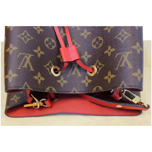 LOUIS VUITTON Neonoe Monogram Canvas Shoulder Bag Coquelicot-US
