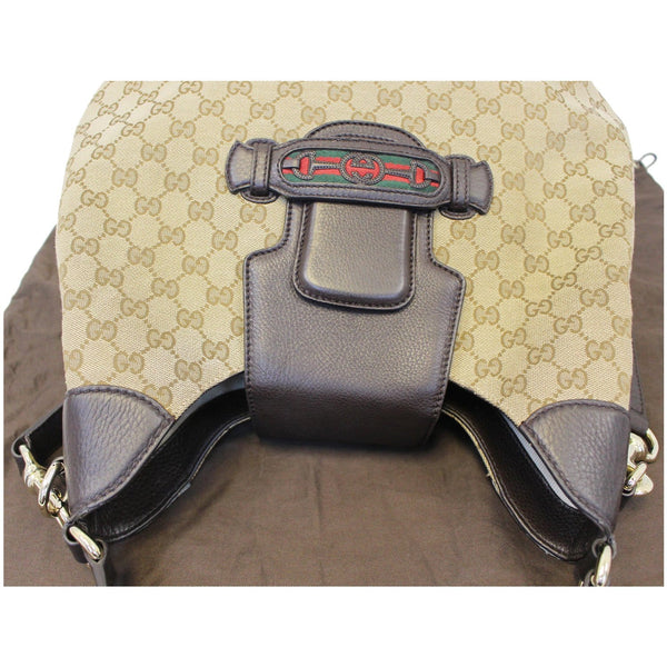 GUCCI Dressage Monogram Web Hobo Bag Dark Brown-US