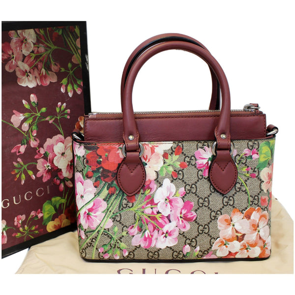 Gucci Satchel Bag GG Supreme Blooms Small for sale