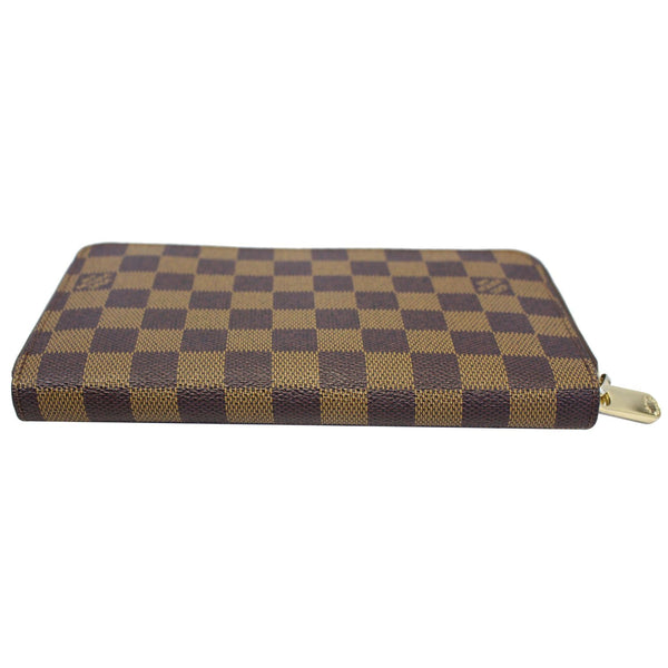 LOUIS VUITTON Zippy Organizer Damier Ebene Wallet Brown
