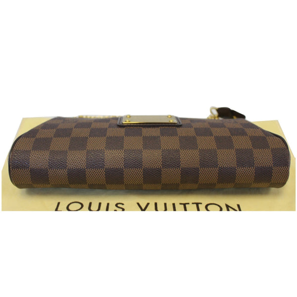 LOUIS VUITTON Pochette Eva Damier Ebene Clutch Bag Brown
