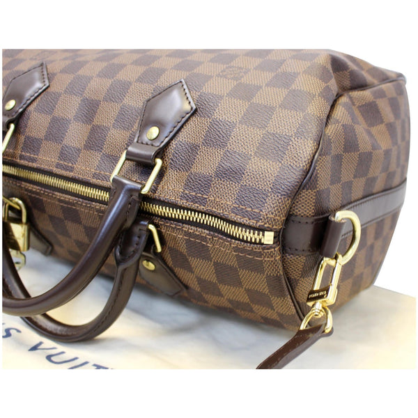 LOUIS VUITTON Speedy 30 Bandouliere Damier Ebene Shoulder Bag Brown