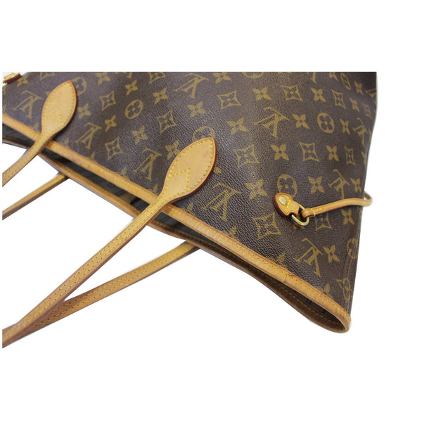 LOUIS VUITTON Neverfull MM Monogram Canvas Brown Tote Shoulder Bag-US