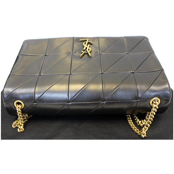 YVES SAINT LAURENT Jamie Giant Lambskin Leather Shoulder Bag Black