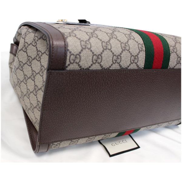 GUCCI Ophidia Medium GG Supreme Tote Shoulder Bag Beige 524537