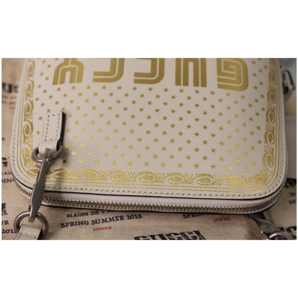 Gucci Moon Steller Guccy Leather Crossbody Bag close view