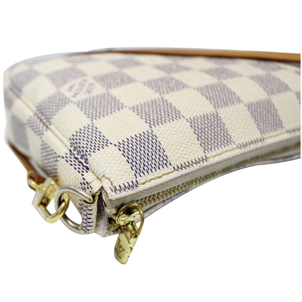 LOUIS VUITTON Pochette Accessoires Damier Azur Pouch White