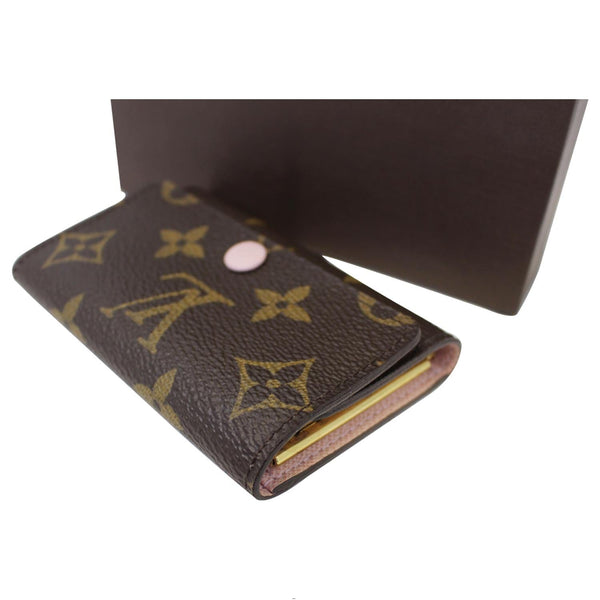LOUIS VUITTON Monogram 6 Key Holder Rose Ballerine-US