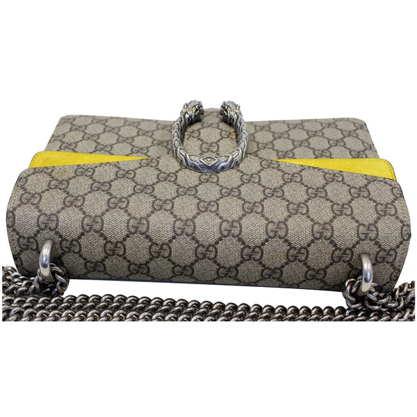 GUCCI Dionysus Small GG Supreme Canvas Shoulder Bag Beige 400249