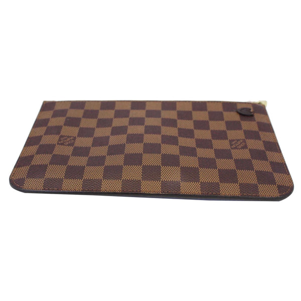 Louis Vuitton Wristlet Neverfull Pochette Damier MM Pouch brown