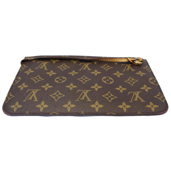 LOUIS VUITTON Pochette Wristlet Pouch Monogram Canvas Neverfull MM/GM Brown