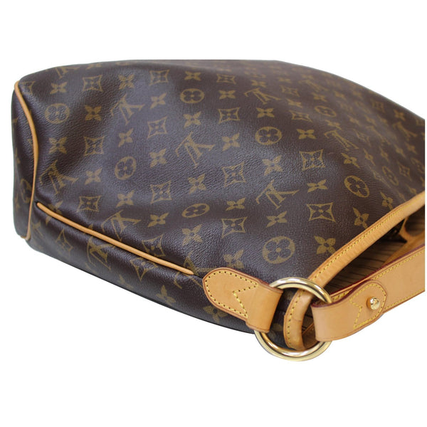 side view lv Delightful MM Monogram Canvas Bag