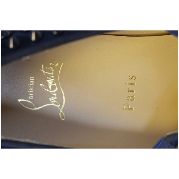 CHRISTIAN LOUBOUTIN Roller Suede Boat Sneaker Blue Size US 9-US