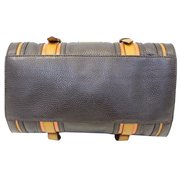 Burberry Alchester Bowling Leather Satchel Shoulder Bag Black-US