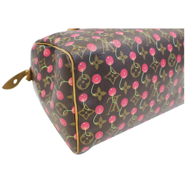 LOUIS VUITTON Cerises Speedy 25 Monogram Canvas Satchel Bag Brown-US