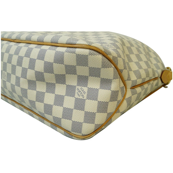 LOUIS VUITTON Delightful MM Damier Azur Hobo Shoulder Bag White