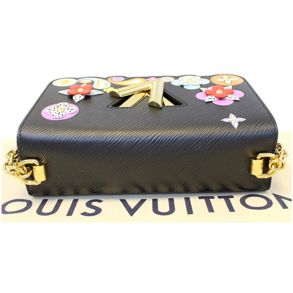 LOUIS VUITTON Flower Twist MM Epi Leather Shoulder Bag Black-US