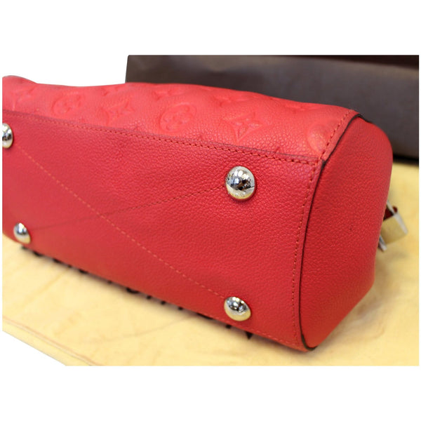 LOUIS VUITTON Montaigne BB Empreinte Leather Shoulder Bag Cherry-US