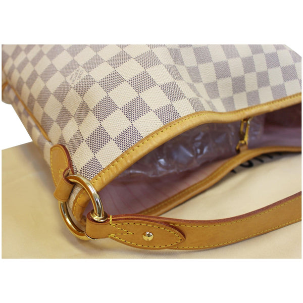 LOUIS VUITTON Delightful MM NM Damier Azur Hobo Shoulder Bag White-US