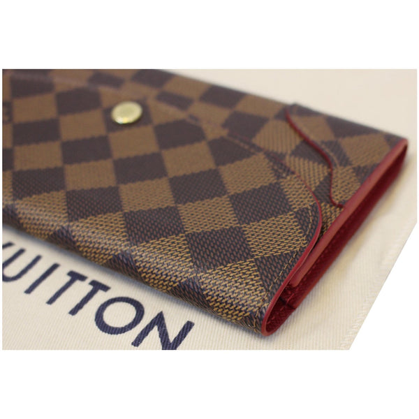 LOUIS VUITTON Caissa Damier Ebene Wallet Brown