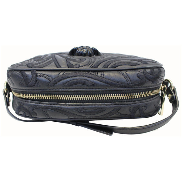 VERSACE Embroidered Baroque Shoulder Bag Black-US