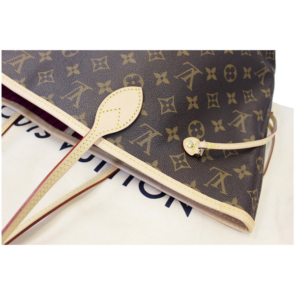 LOUIS VUITTON Neverfull MM Pivoine Monogram Canvas Tote Bag