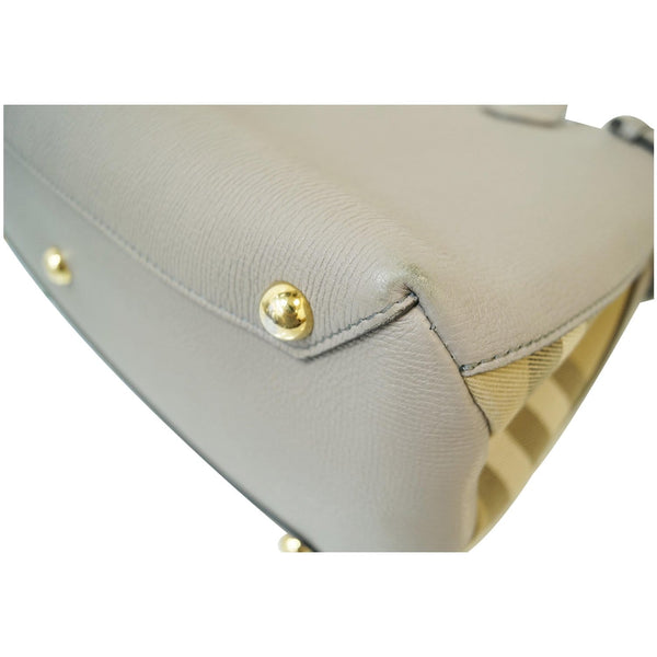 BURBERRY House Check Medium Banner Tote Bag Taupe