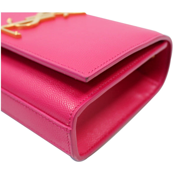 YVES SAINT LAURENT Kate Small Grain De Poudre Crossbody Bag Pink