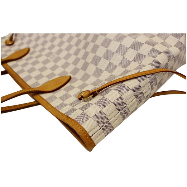 LOUIS VUITTON Neverfull MM Damier Azur Tote Shoulder Bag