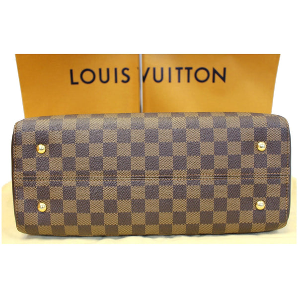 LOUIS VUITTON Kensington Bowling Damier Ebene Shoulder Bag Brown