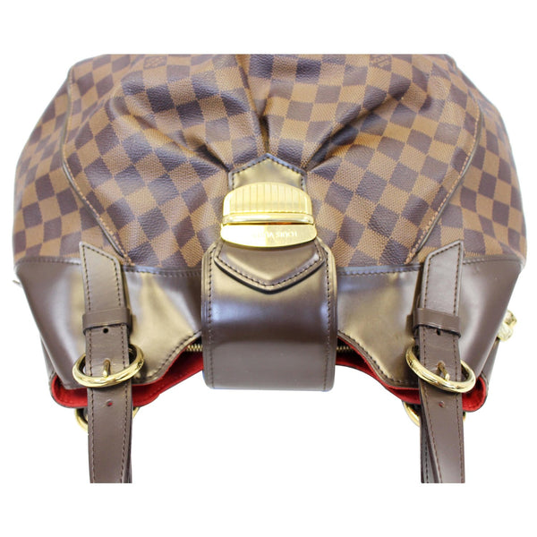 LOUIS VUITTON Sistina GM Damier Ebene Shoulder Handbag-US