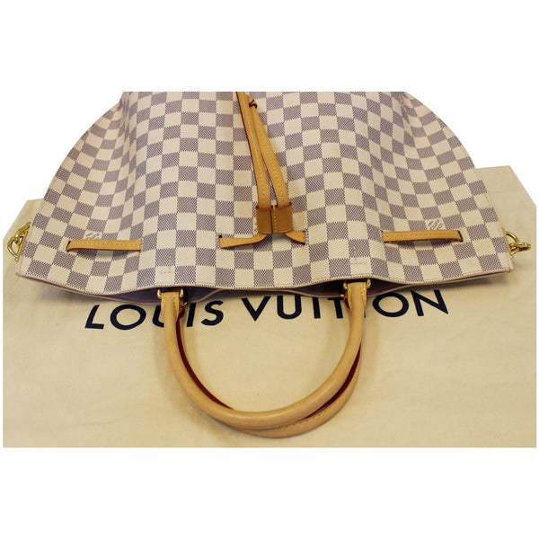 LOUIS VUITTON Girolata Damier Azur Shoulder Bag White