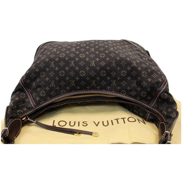 LOUIS VUITTON Manon MM Mini Lin Monogram Hobo Bag Black