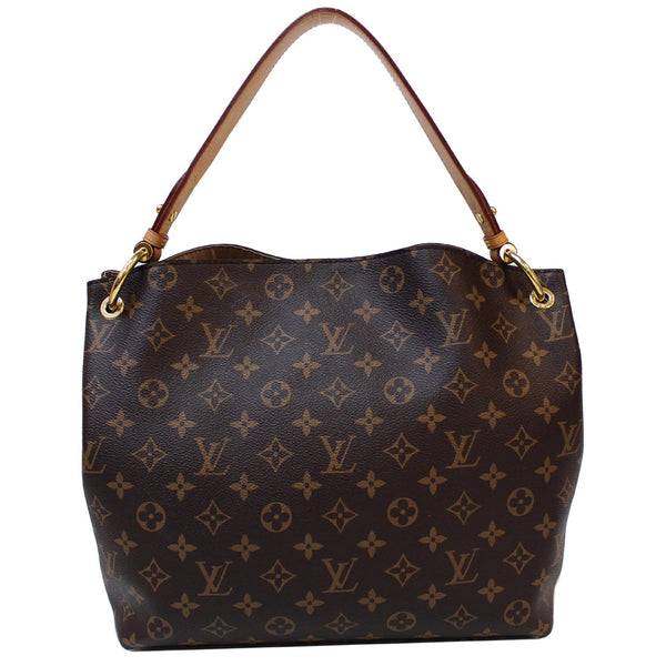 close look Lv Graceful MM Monogram Canvas Shoulder Bag
