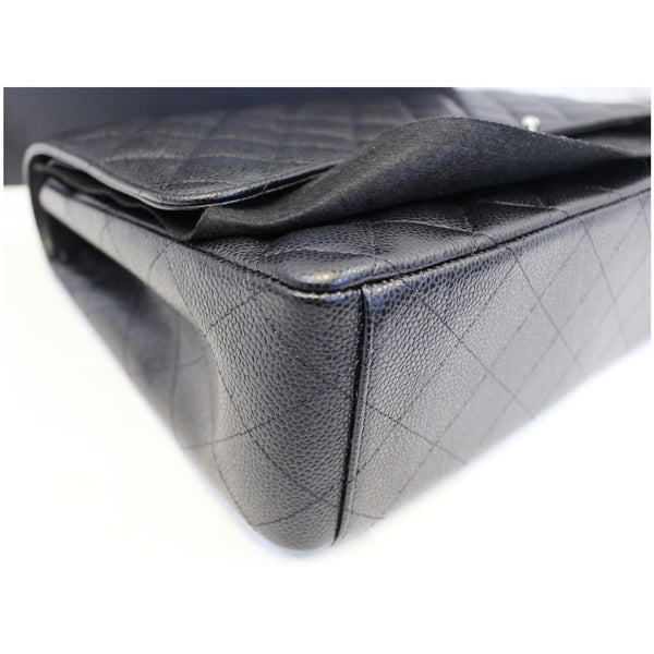 CHANEL Classic Maxi Jumbo Double Flap Caviar Leather Shoulder Bag-US