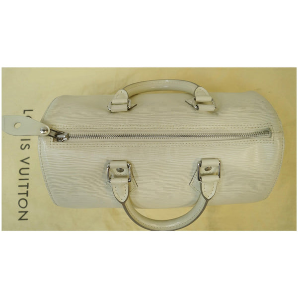 Louis Vuitton Speedy 30 Epi Leather Satchel Bag top view