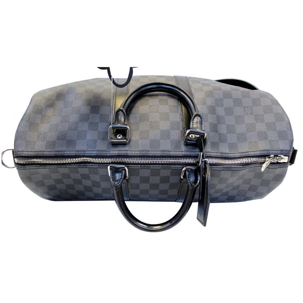 LOUIS VUITTON Keepall 45 Damier Graphite Bandouliere Travel Bag-US