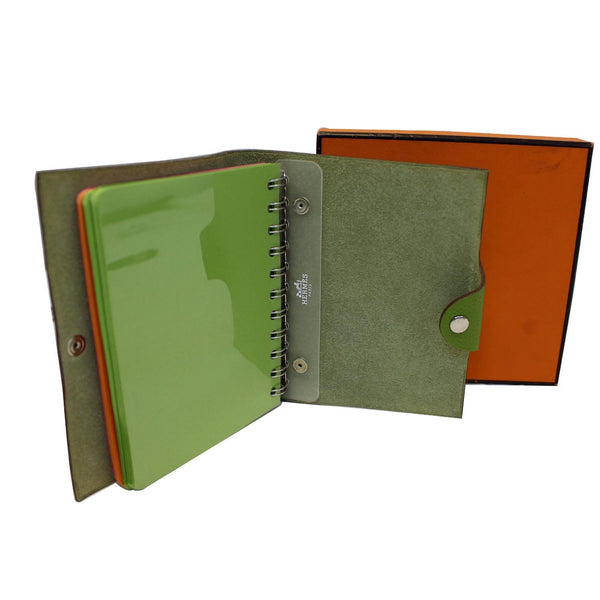 Hermes Book Ulysse PM Agenda Address Green - interior