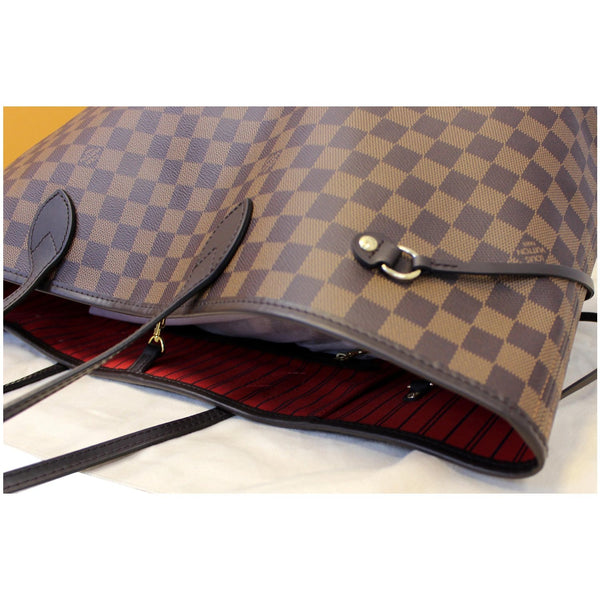 LOUIS VUITTON Neverfull GM Damier Ebene Tote Shoulder Bag Brown