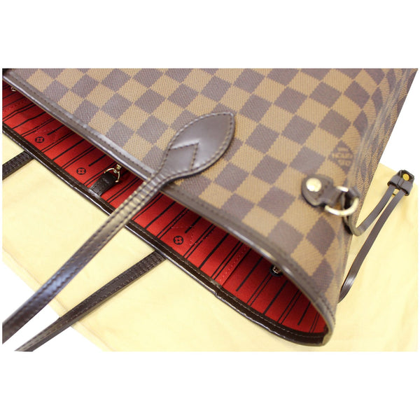 LOUIS VUITTON Neverfull MM Damier Ebene Tote Shoulder Bag-US