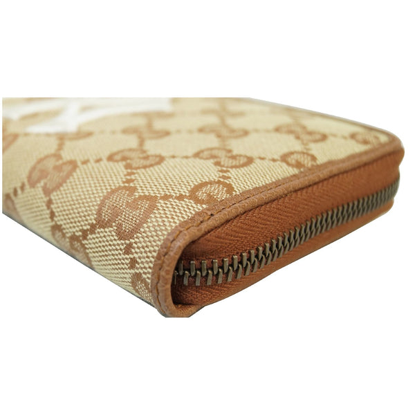 Gucci Zip Around NY New York Yankees Patch Wallet Corner