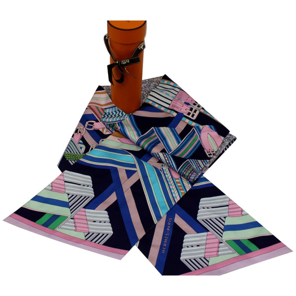 Hermes Silk Twilly Scarf Multicolor