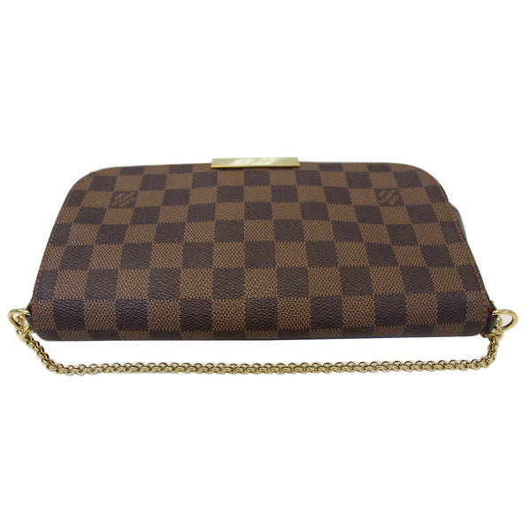 LOUIS VUITTON Favorite MM Damier Ebene Crossbody Bag Brown
