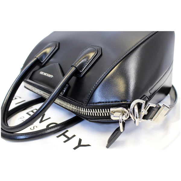 GIVENCHY Antigona Mini Calfskin Leather Shoulder Bag Black-US