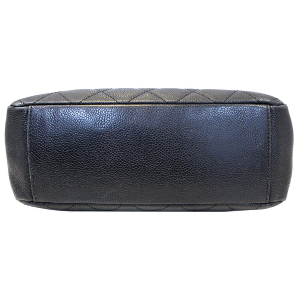 CHANEL PST Petit Shopping Caviar Leather Tote Bag Black-US