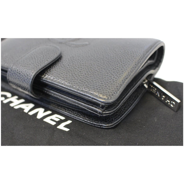 CHANEL CC Caviar Leather Bifold Wallet Black-US