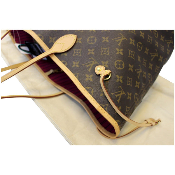 LOUIS VUITTON Neverfull GM Monogram Canvas Shoulder Bag Fuchsia-US